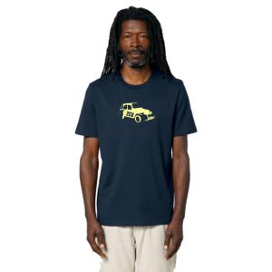 CAMISETA KO 2CV NAVY/OCRE