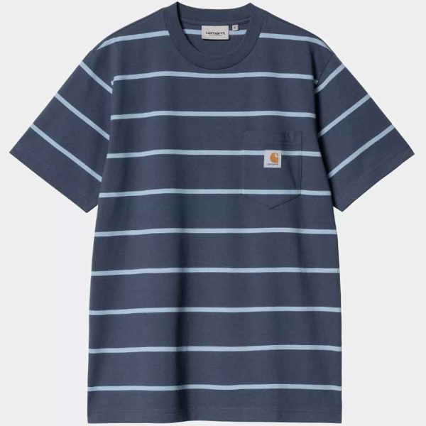 CAMISETA AIKEN POCKET  DUSTY BLUE