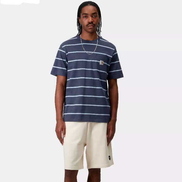 CAMISETA AIKEN POCKET  DUSTY BLUE - Imagen 2