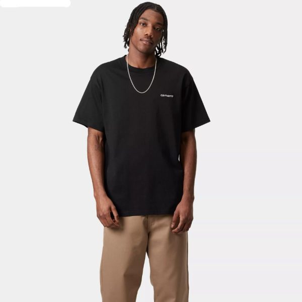 CAMISETA EMBROIDERY BLACK/WHITE - Imagen 2