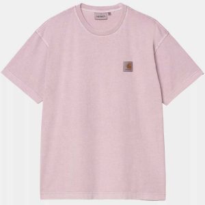 CAMISETA M/C NELSON HORTENSIA GARMENT DYED ROSA