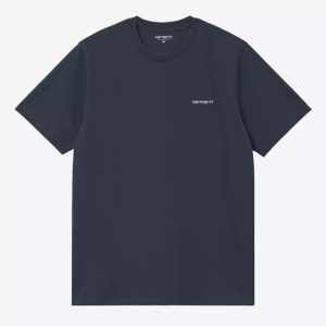 CAMISETA EMBROIDERY DEEP NIGHT/WHITE