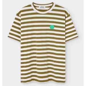 CAMISETA HAZPE DOT OFF WHITE/OLIVE