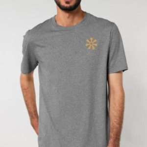 CAMISETA ADINKRA TIMON HEATHER GREY/YELLOW