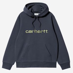 SUDADERA CARHARTT BORDADA DEEP NIGHT/GENTLE GREEN