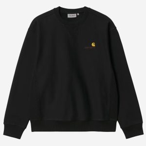 SUDADERA AMERICAN SCRIPT BLACK